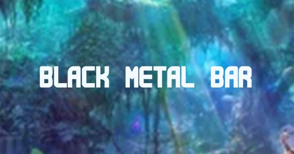 Black Metal Bar